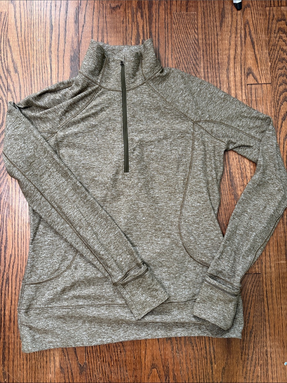 Lululemon Brown/Olive Green Quarter-Zip Pullover - Super Soft! NWOT